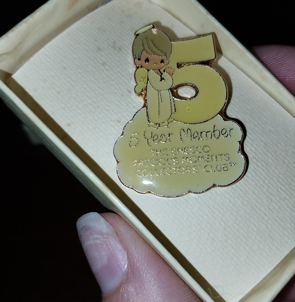 Precious Moments Gold Brooch